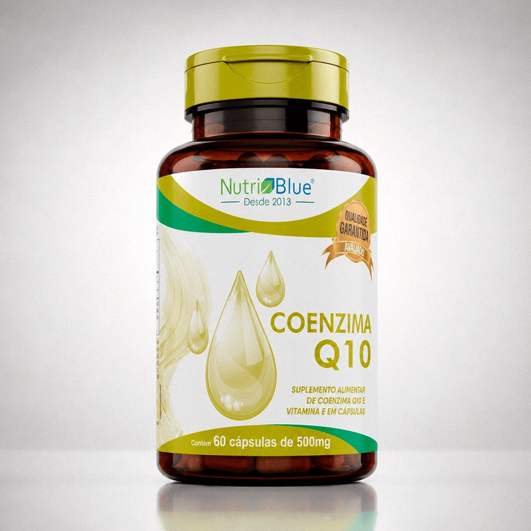 Coenzima Q10 Nutriblue 100mg com Vitamina E, 60 Cápsulas
