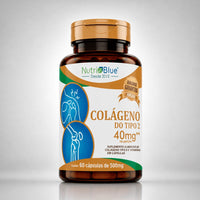 Colágeno Tipo II Não Desnaturado UC-II 400 mg com Vitaminas C, E e Complexo B | 60 Cápsulas | Nutriblue