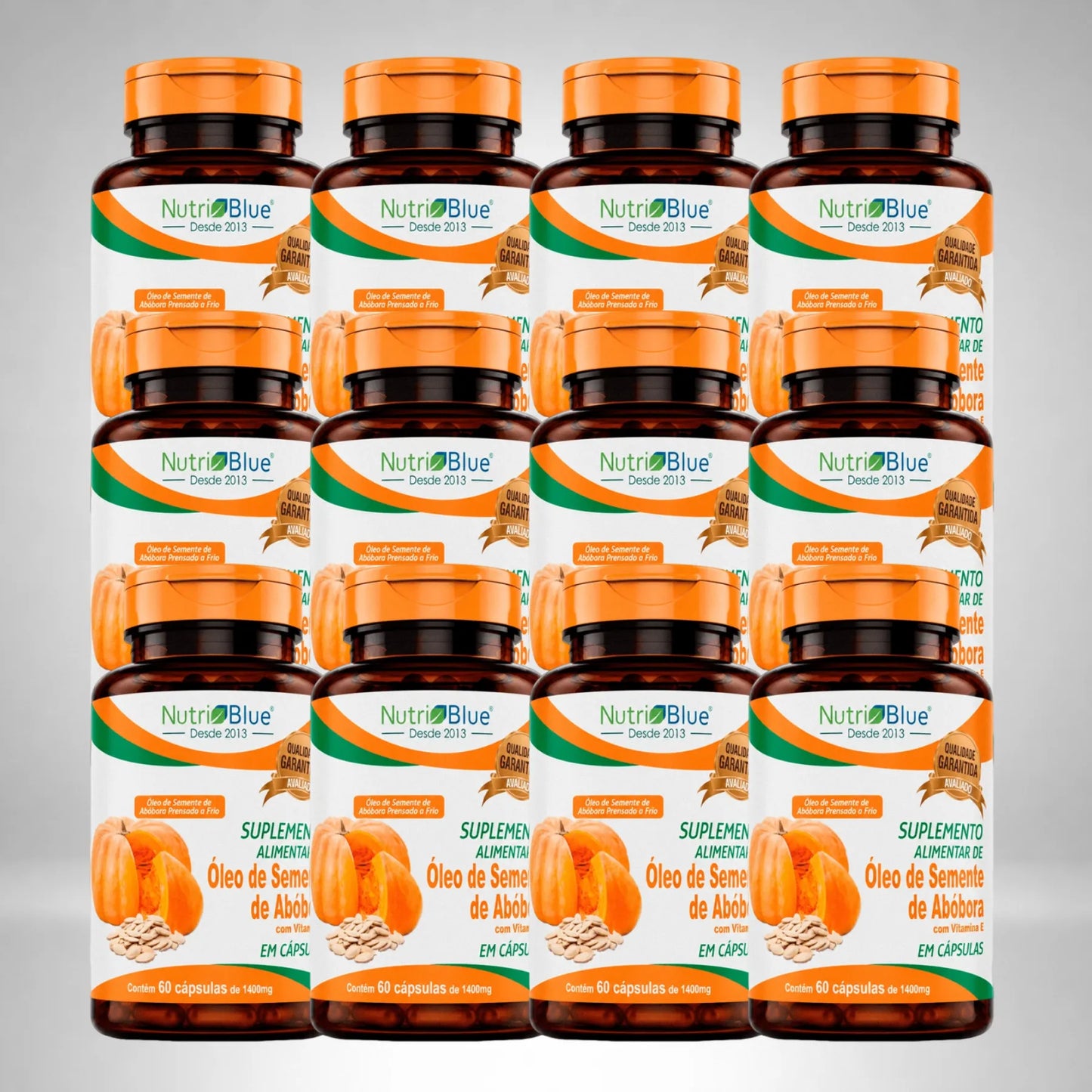 Kit 12 frascos oleo_de_Semente_de_Abobora_Nutriblue