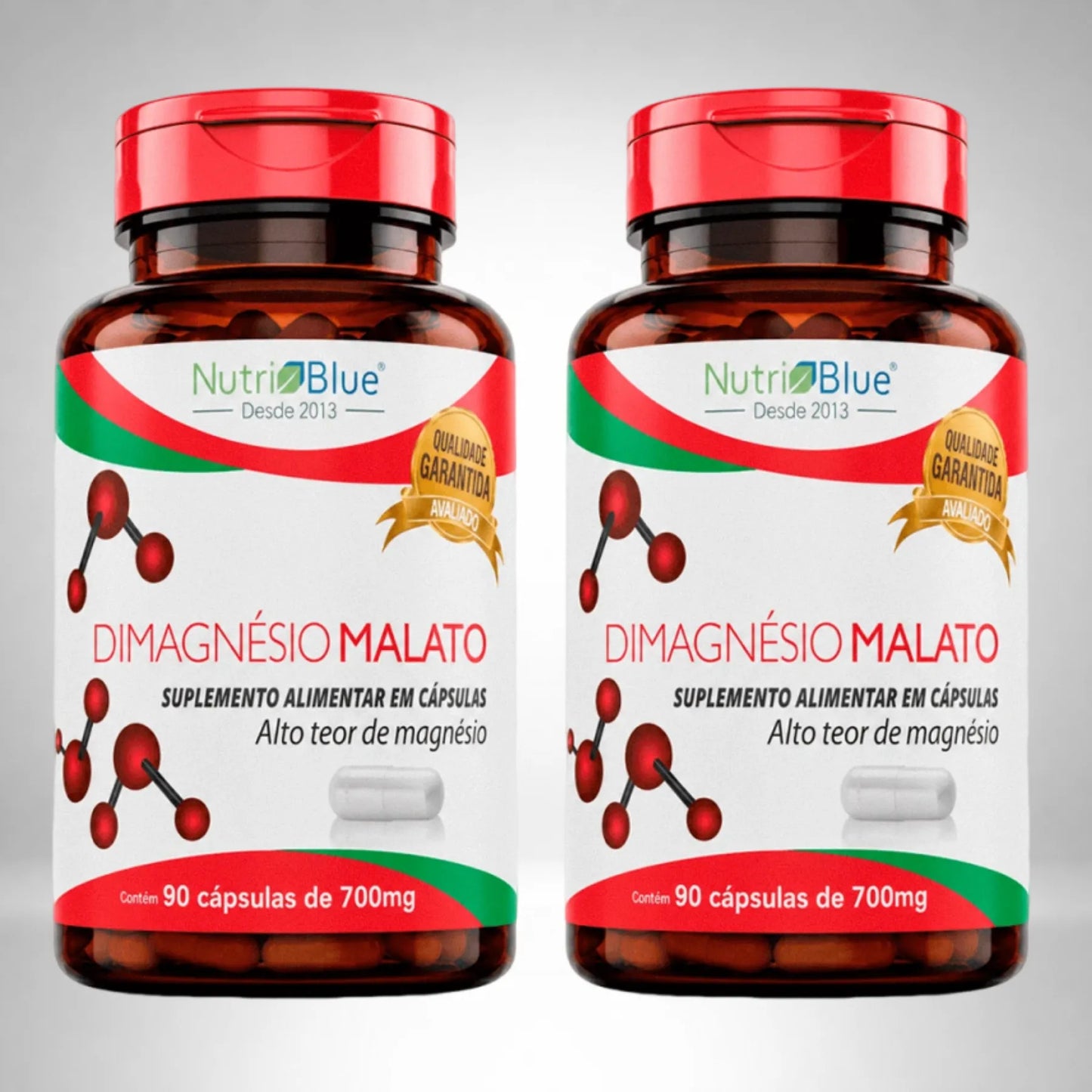 kit 2 frascos Magnesio Dimalato nutriblue