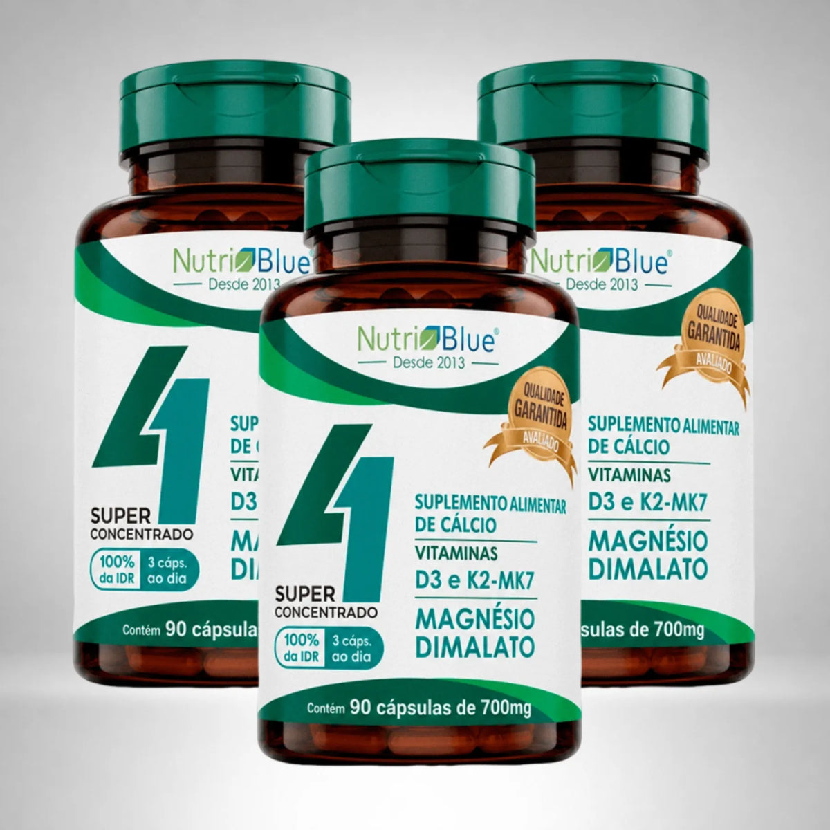 kit 3 frascos quarteto vitaminico