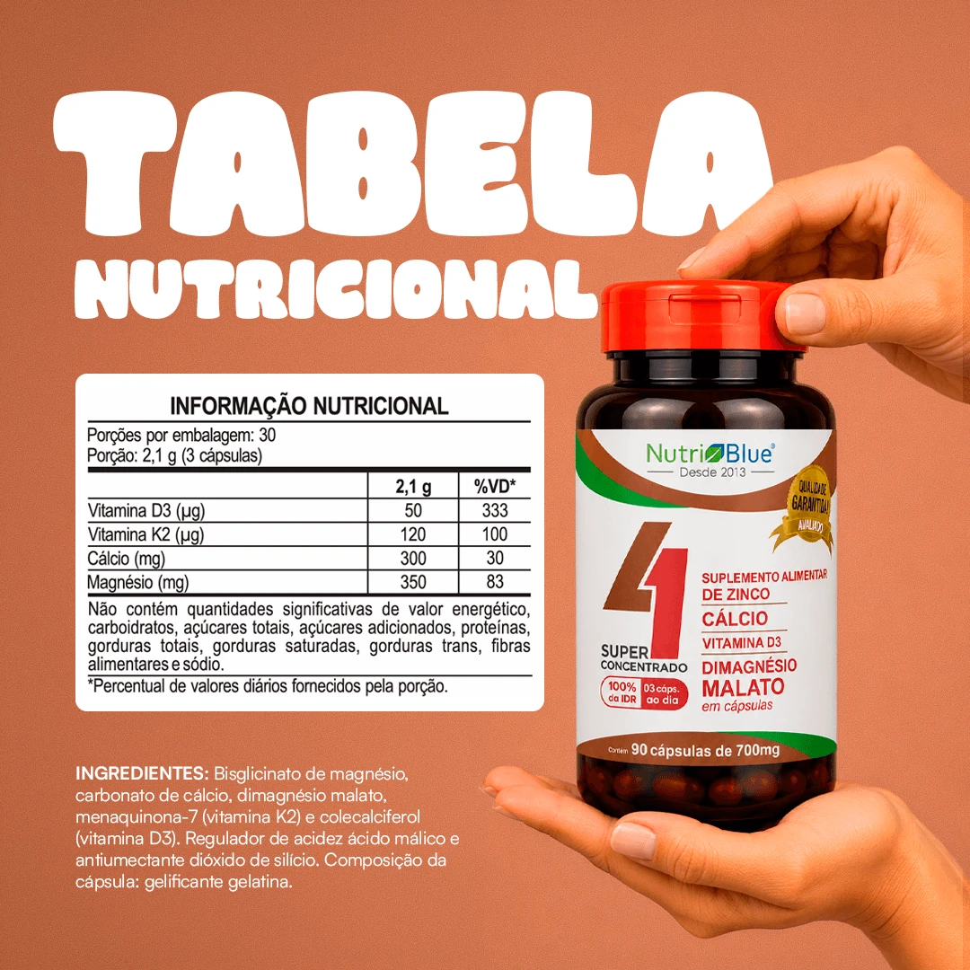 Kit Quarteto Mágico Nutriblue - Ômega 3, Óleo de Coco, Óleo de Cártamo e Quarteto Vitamínico com Zinco