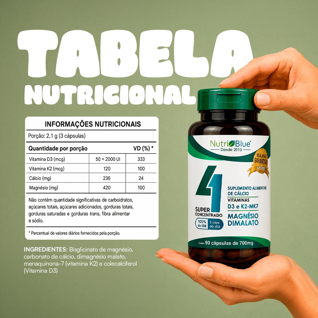 Kit Quarteto Mágico Nutriblue - Ômega 3, Óleo de Coco, Óleo de Cártamo e Quarteto Vitamínico K2